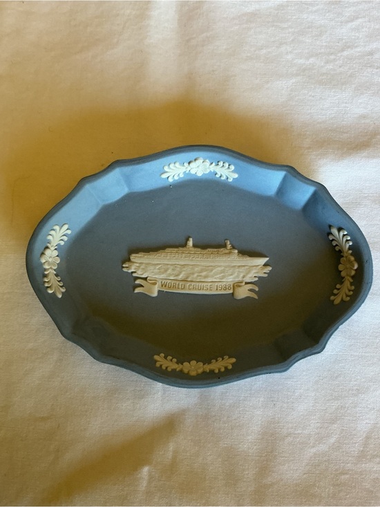 Wedgwood Other - Wedgwood Blue Jasperware World Cruise 1988 Decorative Dish